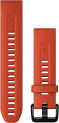 Garmin Curea Garmin QuickFit 20mm, silicon, roșu, cataramă neagră (Fenix 7S/6S/5S)