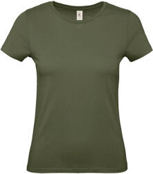 B and C Csomag akciós póló (minimum 5 db) Női rövid ujjú póló B&C #E150 /women T-Shirt -L, Városi khaki