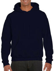 Gildan Uniszex Pulóver Kapucnis Hosszú ujjú Gildan DryBlend Adult Hooded Sweat - L, Sötétkék (navy)