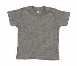 BabyBugz Bébi rövid ujjú póló BabyBugz Baby T-Shirt 12-18, Heather Szürke Melange Organic
