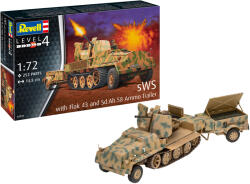 Revell sWS mit Flak-Aufbau als Sfl. mit 3, 7cm Flak 43 1: 72 makett harcjármű (03293) (03293)