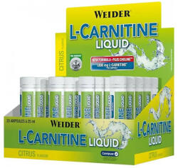 Weider L-Carnitine Liquid - Folyékony L-karnitin (20 x 25ml, Citrus)