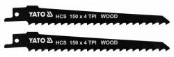 TOYA Szablyafűrészlap fához 150/1, 2 mm 4 TPI HCS (2 db/cs) (YT-33921)