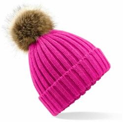 Beechfield Căciulă de iarnă cu ciucure Pom Pom - Fucsia (B412-1000038173)