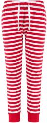 SF (Skinnifit) Pantaloni de pijama cu model în dungi pentru copii - Roșie / albă | 5-6 ani (SM085-1000312744)