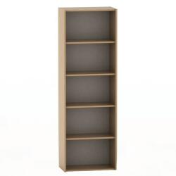 Mobikon Biblioteca mdf maro fag Tempo 57x34x175 cm (0000352712) Vitrina