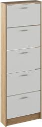 Mobikon Pantofar mdf stejar sonoma alb Mobi 58x18x170.2 cm (0000355477) Pantofar