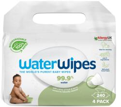 WaterWipes Biodegradable Szappanbogyó Törlőkendő Value Pack 4x60db (420075)