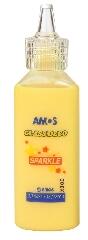 Amos Amos: üvegmatrica festék csillogós sárga 22ml (gdsparksarga)