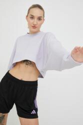 Adidas jóga pulóver Yoga Studio lila, női, sima - lila L