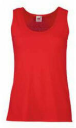 Fruit of the Loom FN02 ujjatlan Női póló LADY FIT VALUEWEIGHT VEST, Red - S (FN020506)