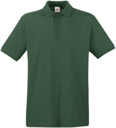 Fruit of the Loom FU21 galléros piké póló, PREMIUM POLO, Bottle Green - XL (FU213009)