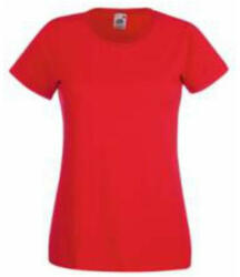 Fruit of the Loom FU78 Női környakas póló, LADY-FIT VALUEWEIGHT T, Red - L (FU780508)