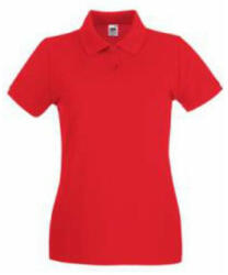 Fruit of the Loom FN01 Női galléros póló, LADY FIT PREMIUM POLO, Red - 2XL (FN010510)