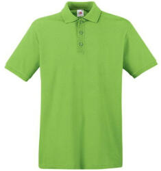 Fruit of the Loom FU21 galléros piké póló, PREMIUM POLO, Lime - 3XL (FU214211)