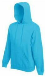 Fruit of the Loom F44 kapucnis pulóver, HOODED SWEAT, Azure - M (F442107)