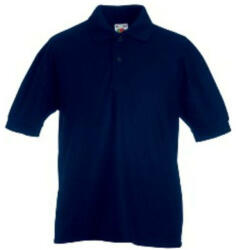 Fruit of the Loom F38 gyerek galléros piké póló, 65/35 KIDS PIQUE POLO, Deep Navy - 14/15 (F383916)