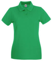 Fruit of the Loom FN01 Női galléros póló, LADY FIT PREMIUM POLO, Kelly Green - M (FN011407)