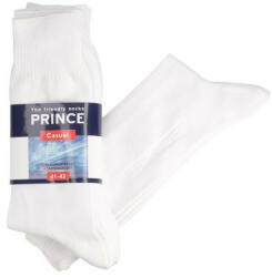 Prince gumi nélküli zokni 3 páras csomagban, fehér 44-46 (PRC2011-wh-44)