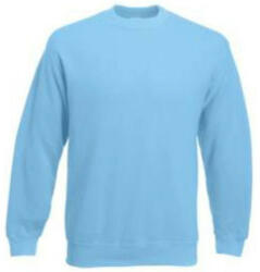 Fruit of the Loom F41 kereknyakú pulóver, SET-IN SWEAT, Sky Blue - XL (F411209)