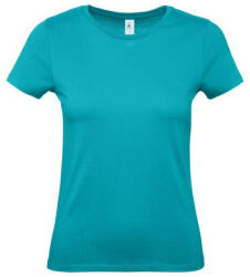 B&C B54E Női rövid ujjú póló, real turquoise - M (BB54E5407)