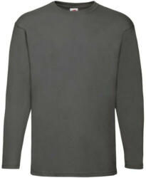 Fruit of the Loom F07 hosszú ujjú póló, VALUEWEIGHT LONG SLEEVE T, Light Graphite - XL (F072309)