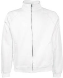 Fruit of the Loom FN08 cipzáras galléros pulóver, CLASSIC SWEAT JACKET, White (FN080106)