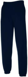 Fruit Of The Loom F52 zsebes jogging alsó, ELASTICATED CUFF JOG PANTS, Deep Navy - M (F523907)