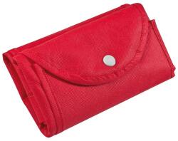 M-Collection Összehajtható nem szőtt bevásárló táska, piros (MC6879205)