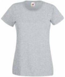 Fruit of the Loom FU78 Női környakas póló, LADY-FIT VALUEWEIGHT T, Heather Grey - M (FU781507)