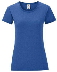 Fruit of the Loom FN63 rövid ujjú Női póló, LADIES ICONIC 150 T, Heather Royal - M (FN634907)