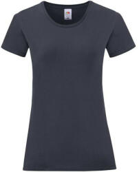 Fruit of the Loom FN63 rövid ujjú Női póló, LADIES ICONIC 150 T, Deep Navy (FN633913)