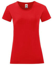 Fruit of the Loom FN63 rövid ujjú Női póló, LADIES ICONIC 150 T, Red (FN630513)