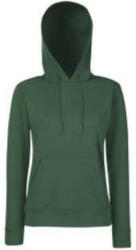 Fruit of the Loom F81 kapucnis Női pulóver, LADY-FIT HOODED SWEAT, Bottle Green - 2XL (F810610)