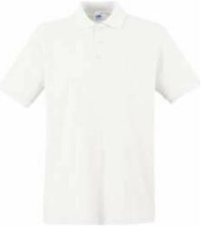 Fruit of the Loom FU21 galléros piké póló, PREMIUM POLO, White - XL (FU210109)
