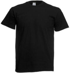 Fruit of the Loom F01 rövid ujjú póló ORIGINAL T SCREEN STARS, Black - 2XL (F010310)