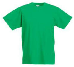 Fruit of the Loom F37 környakas gyerek póló, Kids Valueweight T, Kelly Green (F371401)