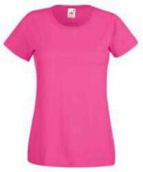 Fruit of the Loom FU78 Női környakas póló, LADY-FIT VALUEWEIGHT T, Fuchsia - L (FU782808)