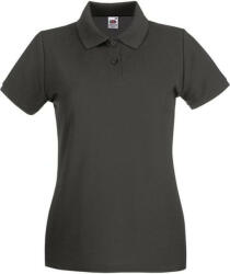Fruit of the Loom FN01 Női galléros póló, LADY FIT PREMIUM POLO, Graphite - 2XL (FN012310)