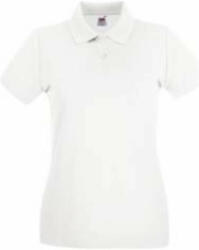 Fruit of the Loom FN01 Női galléros póló, LADY FIT PREMIUM POLO, White - 2XL (FN010110)