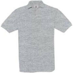 B&C O23 Safran piké póló, heather grey - XL (BO231509)