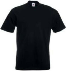 Fruit of the Loom F03 rövid ujjú környakas póló, SUPER PREMIUM T, Black - 3XL (F030311)