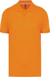 Designed To Work WK274 galléros férfi piké póló, Orange (wk274or)