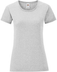 Fruit of the Loom FN63 rövid ujjú Női póló, LADIES ICONIC 150 T, Heather Grey - L (FN631508)