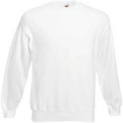 Fruit of the Loom F41 kereknyakú pulóver, SET-IN SWEAT, White - XL (F410109)