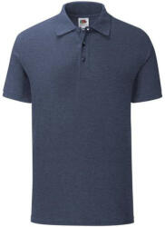Fruit of the Loom FN66 galléros póló, ICONIC POLO, Heather Navy - M (FN663407)