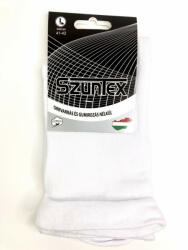 Szuntex gumi nélküli pamut zokni, fehér (SX527-125WH)