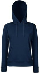 Fruit of the Loom F81 kapucnis Női pulóver, LADY-FIT HOODED SWEAT, Deep Navy - XL (F813909)
