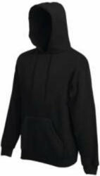 Fruit of the Loom F44 kapucnis pulóver, HOODED SWEAT, Black - M (F440307)