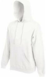 Fruit of the Loom F44 kapucnis pulóver, HOODED SWEAT, White - 2XL (F440110)